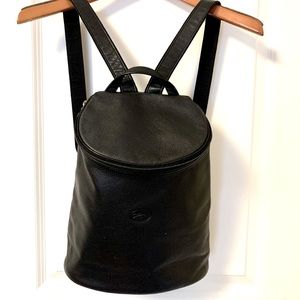 Longchamps leather backpack